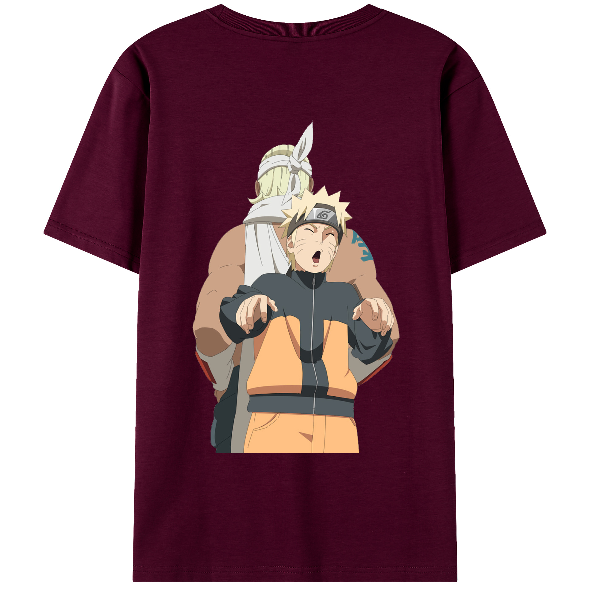 （画像用） NARUTO -ナルト- うずまき ナルト Uzumaki Naruto レディース半袖Tシャツ(バックプリント)